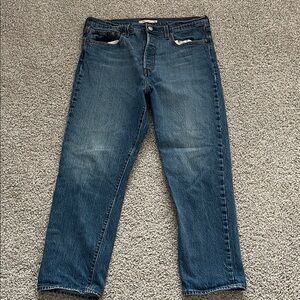 Levi's Dark Wash Wedgie Straight Jeans Size 32